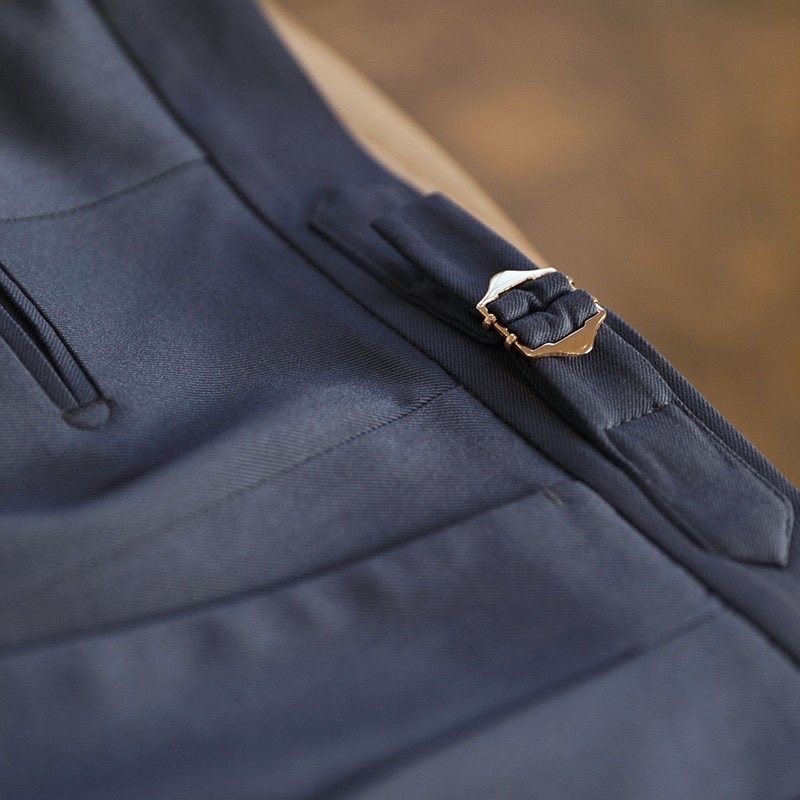 ハイウェスト・ビジネスカジュアルスラックス・テーパートラインパンツ クラシックパンツ - 画像 (8)